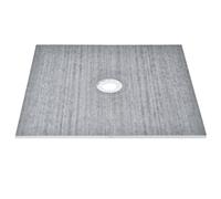 VEVOR Kit de marco de ducha, 1828 x 1828 mm, kit de plato de ducha con desagüe central, instalación de ducha ligera de EPS, 2 paños impermeables, barras inclinadas para plato de ducha para baño