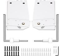 VEVOR Kit de mecanismo de montaje en pared con resorte, capacidad de carga de 450 kg, kit de bricolaje, soporte de cama para cama Murphy de 1,2 a 1,8 m de ancho, cama King vertical, blanco
