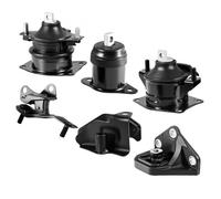 VEVOR Kit de Montaje de Motor y Transmisión, 6 Piezas, Compatible con Honda Accord 2,4 L L4 2003-2007, Reemplaza OE A4526HY, A4517, A4516, A4510, A4509, A4542, 180 x 140 x 160 mm, Color Negro