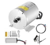 VEVOR Kit de Motor Eléctrico de CC sin Escobillas 1800 W, 48 V y 4500 RPM Controlador de Velocidad Mejorado y Kit de Acelerador de Pedal para Bicicletas Eléctricas, Motocicletas, 134 x 107 x 112 mm