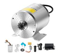 VEVOR Kit de Motor Eléctrico de CC sin Escobillas 500 W, 36 V y 3000 RPM con Controlador de Velocidad Mejorado, Kit de Empuñadura del Acelerador para Bicicletas Eléctricas, 124 x 107 x 112 mm