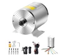VEVOR Kit de Motor Eléctrico sin Escobillas de CC 1800 W, 48 V y 4500 RPM con Controlador de Velocidad Mejorado, Kit de Empuñadura del Acelerador para Bicicletas Eléctricas, con Caja de Conexiones