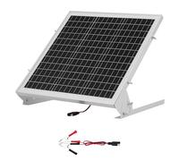 VEVOR Kit de Panel Solar Monocristalino 12 V y 20 W, con Controlador MPPT Integrado y Soporte de Montaje Ajustable, para Coche, Barco, Autocaravana, Remolque y Techo de Casa, 391 x 330 x 320 mm