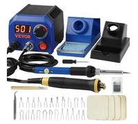 VEVOR Kit de Pirograbado de Madera 200~700 °C Máquina de Pirograbado Profesional Ajustable Pantalla Digital con 2 Puertos 2 Bolígrafos 23 Puntas de Alambre 5 Puntas Sólidas para Madera, Cuero, Corcho