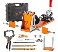 VEVOR Kit de Plantilla para Orificios Ocultos con Llave y Puntas Cuadradas Plantilla de Taladro con Guía para Pasadores para Taladrar Orificios Ocultos Guía de Taladro para Carpintería