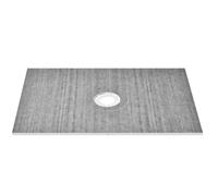 VEVOR Kit de plato de ducha de 48" x 72" con drenaje central de 6,3", kits de instalación de ducha EPS livianos con 2 paños impermeables, palos inclinados para plato de ducha adecuados para baño