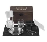 VEVOR Kit de Prensa de Bolas de Hielo Prensa de Hielo de Aleación de Aviación con Molde para Bloques de Hielo Fabricador de Bolas de Hielo Redondas de 60 mm, para Whisky, Cócteles en Fiestas