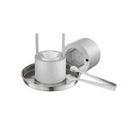 VEVOR Kit de Prensa para Bolas de Hielo 65 mm Molde de Aluminio de Aviación para Cubitos de Hielo Máquina para Hacer Bolas de Hielo Forma de Diamante para Whisky, Cócteles en Fiestas, Días Festivos