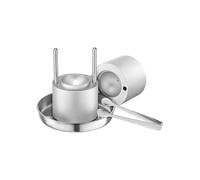 VEVOR Kit de Prensa para Bolas de Hielo Molde de Aluminio de Aviación para Cubitos de Hielo Máquina para Hacer Bolas de Hielo Redondas de 53 mm para Whisky, Cócteles en Fiestas, Días Festivos