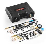 VEVOR Kit de Prueba de Compresión de Cilindros de Motor, Manómetro de Presión de 0-700 PSI y Manómetro de Fugas de 0-100 PSI, Comprobador de Fugas de Cilindros con 4 Adaptadores para Automóviles