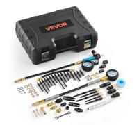 VEVOR Kit de Prueba de Compresión de Cilindros de Motor, Manómetro de Presión de 0-700 PSI y Manómetro de Fugas de 0-100 PSI, Comprobador de Fugas de Cilindros con 4 Adaptadores para Automóviles