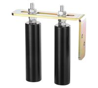 VEVOR Kit de Puerta Corrediza Enrollable con Soporte en L, Rodillos Universales Ajustables a Puerta Corrediza, Rodillo Guía Resistente de Negro para Puertas Corredizas y Enrollables, 200 x 180 x 45 mm