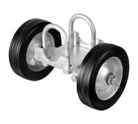 VEVOR Kit de Puerta Corrediza Enrollable, Ruedas de Riel para Puerta Corrediza Ajustables Universales, Rodillo Guía para Puerta Corrediza y Enrollable, Negro, con Herrajes Resistentes, 146 x 270 mm