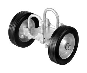 VEVOR Kit de Puerta Corrediza Enrollable, Ruedas de Riel para Puerta Corrediza Ajustables Universales, Rodillo Guía para Puerta Corrediza y Enrollable, Negro, con Herrajes Resistentes, 146 x 270 mm