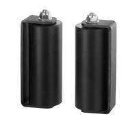 VEVOR Kit de Puerta Corrediza Enrollable, Soporte Tipo C, Rodillos Resistentes a Puertas Corredizas para Rieles de Conexión, Rodillo Guía para Puertas Corredizas y Enrollables, Negro, 188 x 60 x 69 mm