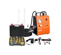 VEVOR Kit de Purga de Frenos Eléctrico Kit de Purga de Cilindro de Freno con Manómetro Bomba de Aire Incorporada Juego de Adaptador de Purga de Frenos Versátiles para Alimentación de CC y CA