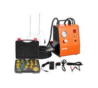 VEVOR Kit de Purga de Frenos Eléctrico Kit de Purga de Cilindro de Freno con Manómetro Bomba de Aire Incorporada Juego de Adaptador de Purga de Frenos Versátiles para Alimentación de CC y CA