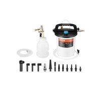 VEVOR Kit de Purga de Frenos, Extractor de Líquido de Frenos 3 L con Botella de Recarga de Sifón 1 L y 13 Conectores de Manguera, con Manguera de Silicona Extendida y Manija, 265 x 190 x 265 mm