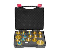 VEVOR Kit de Purga de Frenos Maestro, 17 uds, Juego de Adaptadores de Purga de Frenos Profesional con Kit Completo y Manija, Apto para la Mayoría de Vehículos Nuevos y Viejos, 360 x 310 x 90 mm