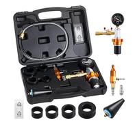 VEVOR Kit de Recarga de Vacío para Radiador, para Sistemas de Refrigeración de Automóviles con Manómetro y Caja de Herramientas, Ajuste Universal para la Mayoría de Coches, Furgonetas y Camiones