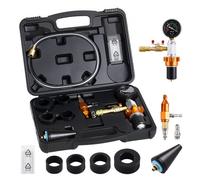 VEVOR Kit de Recarga de Vacío para Radiador, para Sistemas de Refrigeración de Automóviles con Manómetro y Caja de Herramientas, Ajuste Universal para la Mayoría de Coches, Furgonetas y Camiones