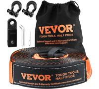 VEVOR 5 Piezas Kit de Recuperación Todoterreno Correas de Remolque 7,6x914,4 cm Grilletes con Anillo en D 13608 Kg Grillete Receptor de 20000 Kg Polea de Bloque Antidesgarro para Camión, Jeep, ATV