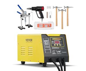 VEVOR Kit de Reparación de Abolladuras con Soldador de Pernos 300 W Modo de Soldadura Automático y Manual Máquina de Reparación de Abolladuras con Soldadura por Puntos para Carrocerías de Automóviles