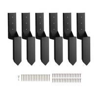 VEVOR Kit de Reparación de Anclaje para Postes de Valla, Paquete de 6 Estacas de Soporte para Postes de Valla de Acero Resistente, Estacas de Anclaje para Reparación de Postes de Valla de Madera Rotos