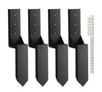 VEVOR Kit de Reparación de Anclaje para Postes de Valla, Paquete de 6 Estacas de Soporte para Postes de Valla de Acero Resistente, Estacas de Anclaje para Reparación de Postes de Valla de Madera Rotos