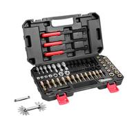 VEVOR Kit de Reparación de Roscas Métricas UNC y UNF 61 Piezas Restaurador de Roscas Métricas con 28 Machos de Roscar, 28 Terrajas, 3 Limas de Rosca Acero Tratado Térmicamente para Mecánicos
