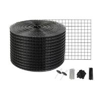 VEVOR Kit de Rollo de Protección para Pájaros 20,3 cm x 30,5 m Kit de Alambre contra Pájaro para Panel Solar con 50 Sujetadores y 50 Bridas para Cables Rollo de Protección con Revestimiento de PVC