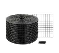 VEVOR Kit de Rollo de Protección para Pájaros 20,3cm x 30,5m Kit de Alambre contra Pájaro para Panel Solar con 50 Bridas para Cables Malla Metálica 12 mm Rollo de Protección con Revestimiento de PVC