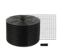 VEVOR Kit de Rollo de Protección para Pájaros 20,3cm x 30,5m Kit de Alambre contra Pájaro para Panel Solar con 50 Bridas para Cables Malla Metálica 12,7 mm Rollo de Protección con Revestimiento de PVC