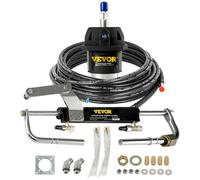 VEVOR Kit de sistema de dirección hidráulica fueraborda 90 HP con bomba de caña cilindro de bloqueo bidireccional y manguera de dirección hidráulica marina para embarcaciones de un solo motor