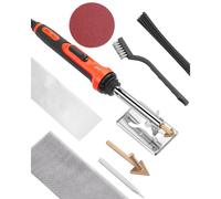 VEVOR Kit de Soldador de Plástico de Doble Potencia de 60 W/100 W con 3 Puntas de Soldadura y 20 Varillas de Soldadura, para Parachoques de Automóviles, Dispositivos Electrónicos, 210 x 31 x 34 mm