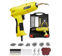 VEVOR Kit de Soldadura de Plástico 220 W con 1200 Grapas Calientes y 76 Varillas Soldadura, con Luz LED, Estuche de Transporte para Juguetes, Reparación de Parachoques Automóviles, 230 x 168 x 56 mm