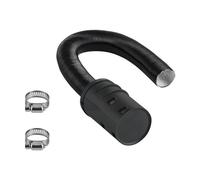 VEVOR Kit de Tubería de Admisión para Calentador Diésel, Manguera de Silenciador con Filtro de Admisión de Aire Expandible y Flexible para Calentadores de Aire de 2/5/8 kW, 51 x 590 mm, Negro