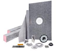 VEVOR Kit Plato de Ducha y Umbral 1219x1828,8 mm con Desagüe Desplazado en ABS