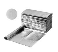 VEVOR Lámina Aislante Reflectante, Barrera Radiante de Aluminio de Doble Cara, 1,22 x 0,61 m x 6 mm, con Burbujas de Aire de Doble Capa, para Puertas de Garaje, Techos de Autocaravanas, 16 uds