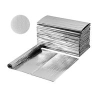 VEVOR Lámina Aislante Reflectante, Barrera Radiante de Aluminio de Doble Cara, 1,22 x 0,61 m x 6 mm, con Burbujas de Aire de Doble Capa, para Puertas de Garaje, Techos de Autocaravanas, 16 uds