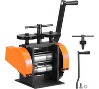 VEVOR Laminador de Joya Ancho 45mm Máquina Laminadora de Joyería Espesor 0-6mm Relación de engranaje ajustable 1:2,4 para fabricación de joyas Procesamiento Chapa Metal Oro Plata Anillo Pulsera Taller