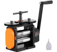 VEVOR Laminador de Joyería Ancho 57mm Espesor de Máquina Laminadora de Joyería 0-5,5 mm Relación de Engranaje Ajustable 1:2 para Procesamiento de Joyería Chapa de Metal Oro Plata Anillo Pulsera Taller
