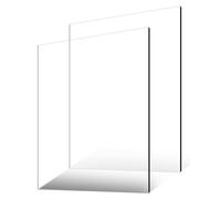 VEVOR Láminas de Acrílico de Plexiglás 2 Piezas Láminas de Plástico 610 x 914 mm Grosor de 6 mm para Proyectos de Manualidades, Vidrio de Repuesto para Marco de Fotos, Exhibición de Bricolaje