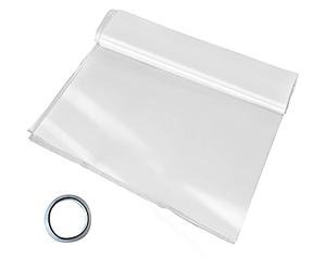 VEVOR Láminas de invernadero de polietileno, 4,5 m de largo x 12,2 m de ancho, transparentes, para túneles de invernadero de 0,15 mm de grosor, láminas de polietileno resistentes al desgarro como