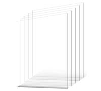 VEVOR Láminas de PET 5 Piezas Láminas de Plástico 610 x 914 mm Grosor de 1 mm Paneles de Plástico Transparente Flexible para Marcos de Fotos, Proyectos de Exhibición de Bricolaje, Fácil de Cortar