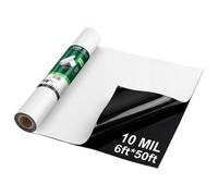 VEVOR Láminas de Plástico de Polietileno 1,83 x 15,24 m Grosor de 0,25 mm, Rollo de Malla Antihierbas, Barrera de Vapor para Jardín, Lona de Cubierta para Invernadero, Protección para Construcción