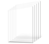 VEVOR Láminas de Plástico PET 5 Piezas 610x914 mm Grosor de 1 mm Fácil de Cortar