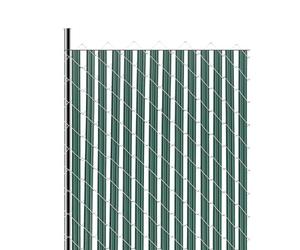 VEVOR Láminas de Privacidad con Bloqueo Inferior 1435 x 31,7 x 7,6 mm, Láminas Verticales de Pared Simple de HDPE con Bloqueo Inferior para Cercas de Alambre de Cadena para Jardines, Granjas, Verde