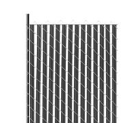 VEVOR Láminas de Privacidad con Bloqueo Inferior 1740 x 31,7 x 7,6 mm, Láminas Verticales de Pared Simple de HDPE con Bloqueo Inferior para Cercas de Alambre de Cadena para Jardines, Granjas, Negro