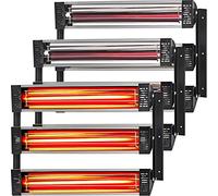 VEVOR Lámpara de curado de pintura, 3 juegos de 3000 W de secado rápido 110 V, 47,2 x 39,3 pulgadas cuadradas Área de horneado Spray/Cabina de horneado Lámpara calentador de curado de pintura infrarro